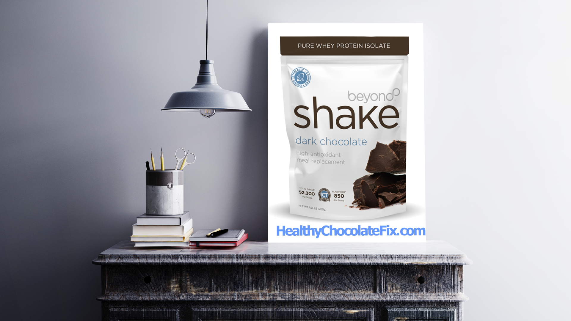 Powerhouse breakfast protein Shake:  Chocolate!